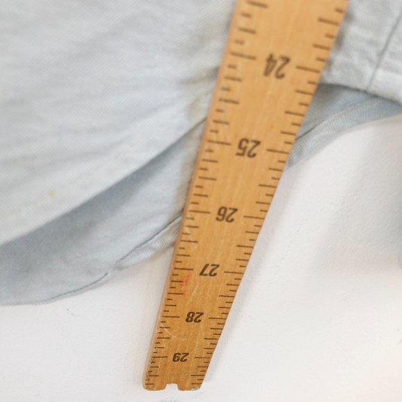 RIVAY Blue Mens Shirt Small Denim Pocket Light Pearl Snap Cabincore Barn USA - Picture 5 of 13